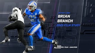 BRIAN BRANCH: MORE THAN JUST A SAFETY - LIONS  ROOKIE FILM STUDY #lions #detroitlions