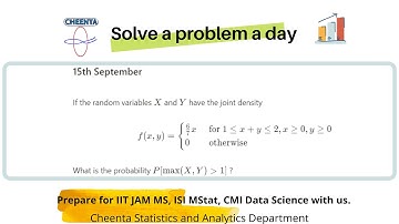 15th September, 2021 | Solve a Problem a Day | IIT JAM MS, ISI MStat, CMI Data Science Preparation