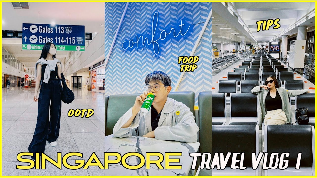 ⁣SINGAPORE 2022 TRAVEL VLOG 1 (airport outfit, food trip, tips, room tour, etc.) ✈️?? | DEE SIBS VLOG