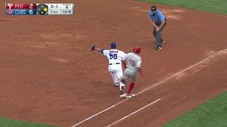 Phi Rizzo Begins A Game-Ending Double Play