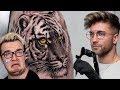 REALISTIC TIGER TATTOO TIME LAPSE | MINI LADD