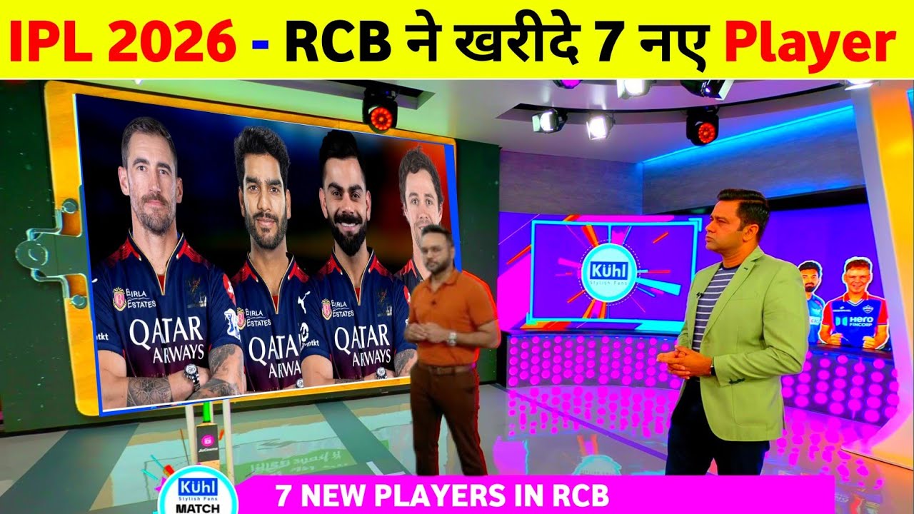IPL 2026 - 7 New Players In Rcb Squad || Rcb Target Players 2026