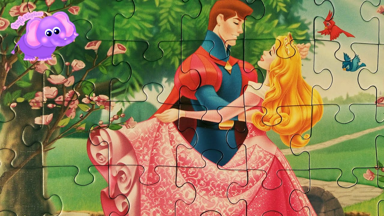 Princess Aurora Puzzle Disney Puzzle by Purple Elephant Disney Toys