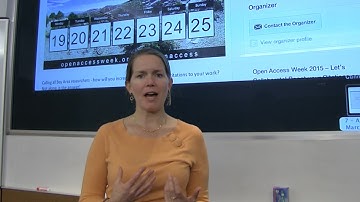 Librarians: Open Science Liaisons - Anneliese Taylor, UCSF Library, Open Access Week 2015