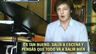Paul McCartney  - Interview / Tv Argentina [Parte 1]  &quot;Uno necesita hacer lo que ama&quot;