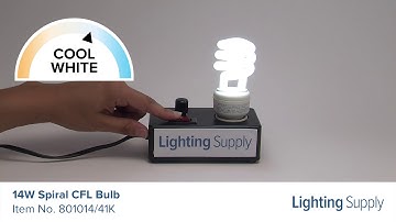 TCP 14W Spiral CFL Bulb (801014/41K)