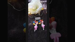 DIY balloon 🎈 earrings|diy clay earrings #diy #trending #craft #youtubeshorts #shorts #reels