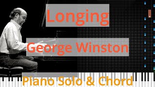 🎹Solo & Chord, Longing, George Winston, Synthesia Piano