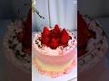 Who wouldn’t want a cake filled with real strawberries? #shorts #tutorial