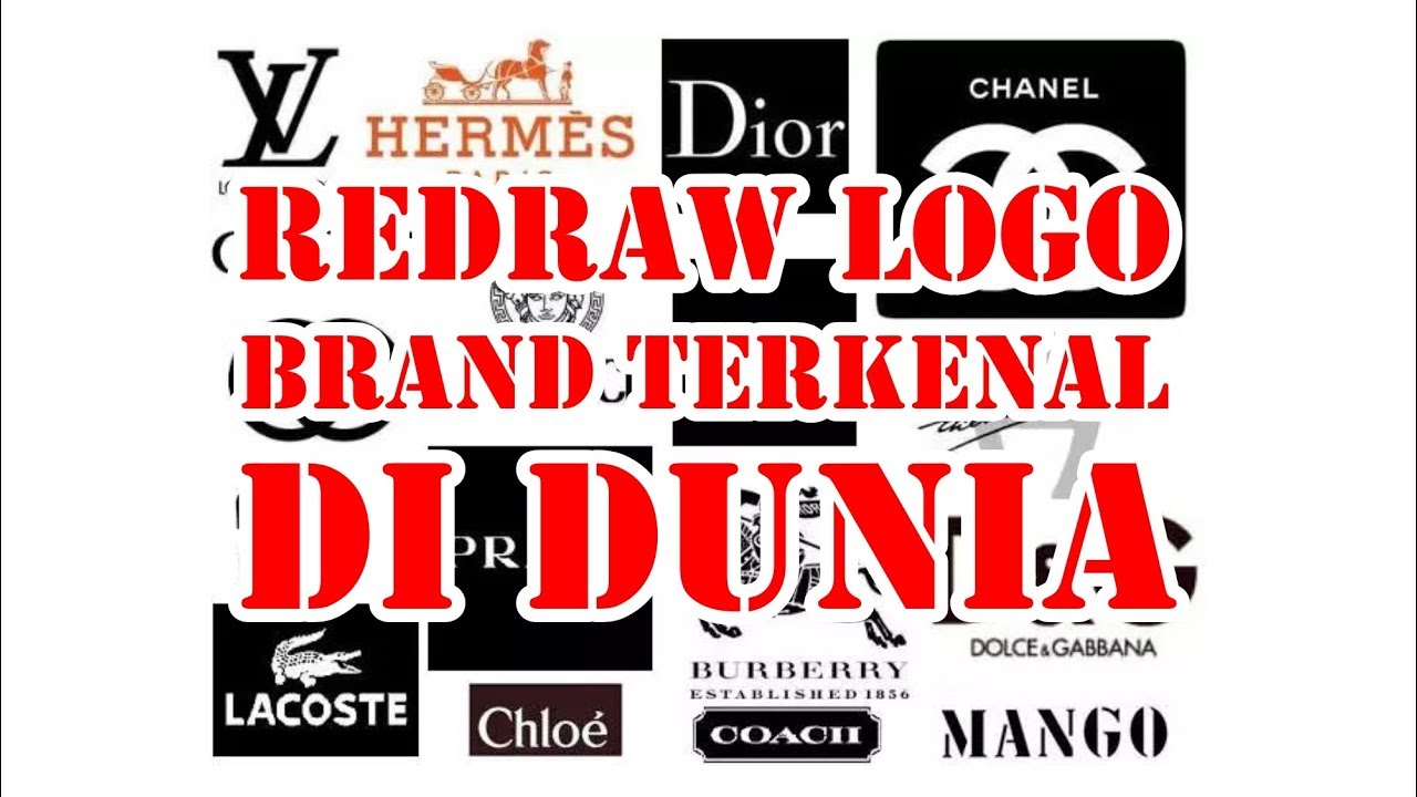Tracing Logo Brand Terkenal || Tutorial Tracing Bahasa Indonesia