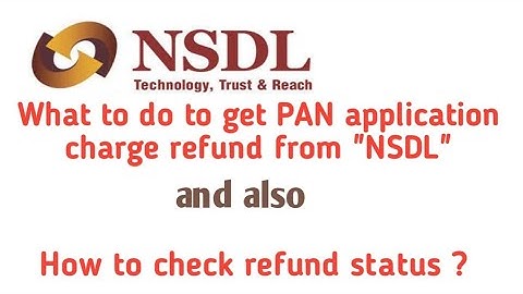 How to refund nsdl pan card money when application error/ failed/unsuccessful #refund_nsdl_pan #nsdl