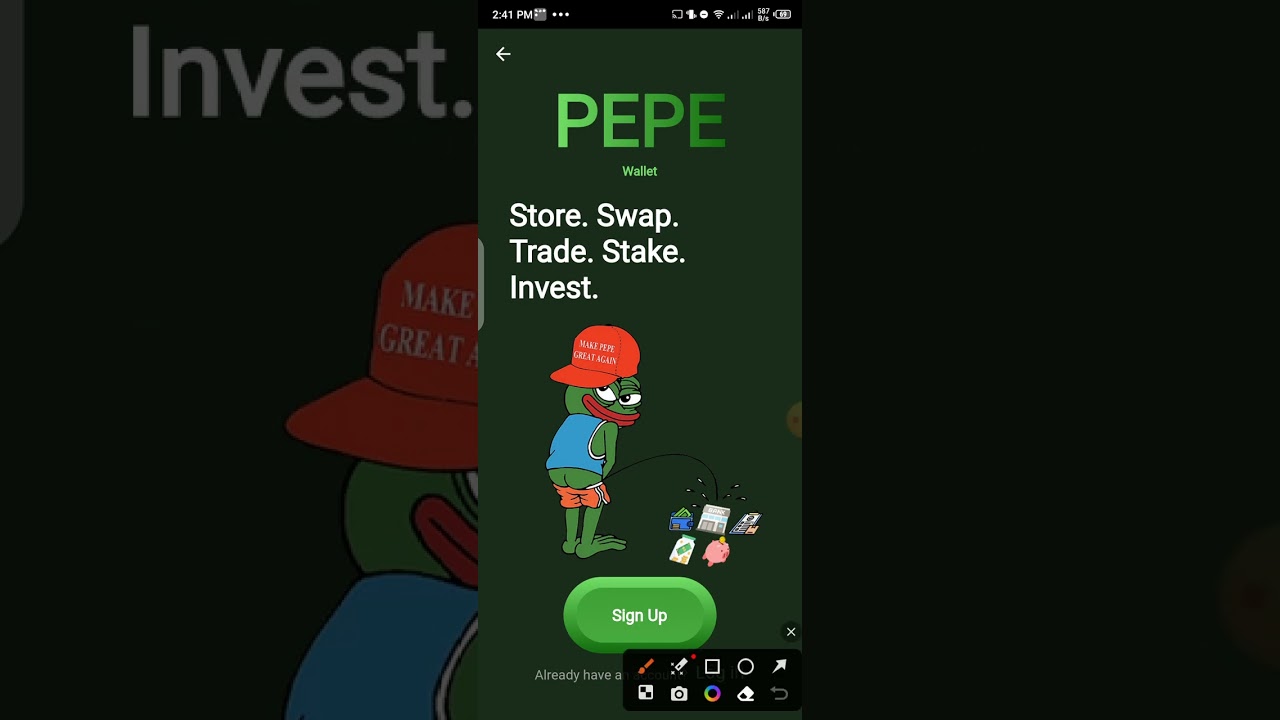 How to create Unlimited account in pepe wallet ?