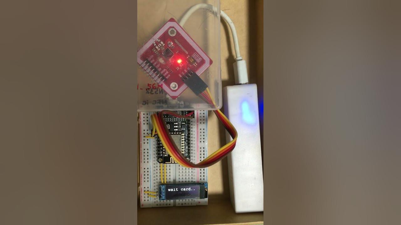 arduino ESP8266+NFC PN532 show uid - YouTube
