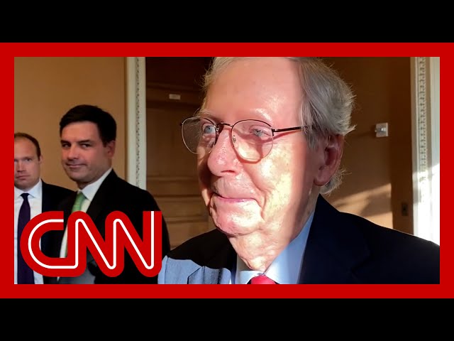 Video: Mitch McConnell freezes up during news conference