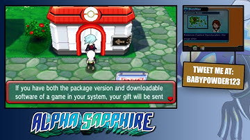 Pokemon [ORAS] - How To Transfer Rewards From Demo To Full Game