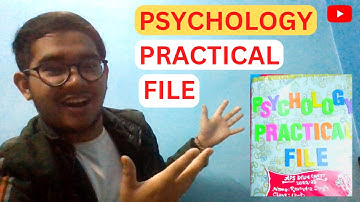 Psychology Practical File Class 12 (2022-23) @thestudiousstudio