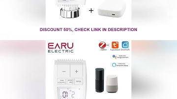 Tuya Smart ZigBee Radiator Actuator TRV Programmable Thermostatic Radiator Valve App Remote Temperat