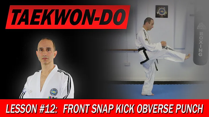 Front Snap Kick Obverse Punch - Taekwon-Do Lesson #12