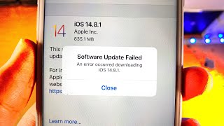 SOLVED: “ Software Update Failed An Error Occurred Downloading iOS 14.8.1 “ screenshot 5