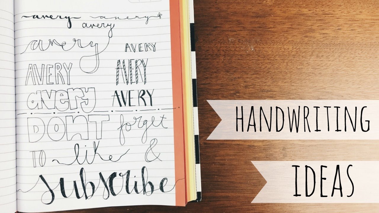 How To Make Your Handwriting Pretty  Handwriting Ideas