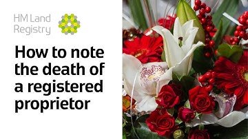 How to note the death of a registered proprietor