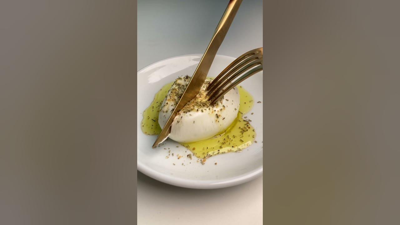 부라타치즈 썰기 Cutting Burrata Cheese YouTube