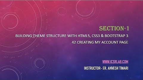 42 Creating My Account Page E Commerce Website In PHP & MySQL