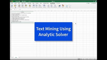 Text Mining Using Analytic Solver