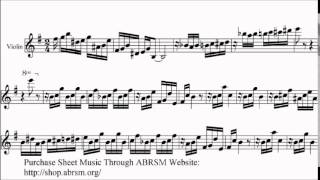 ABRSM Violin 2016-2019 Grade 7 C:2 C2 Ramiro Gallo Rojo y Negro Sheet Music