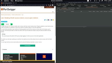 Stealing OAuth access tokens via an open redirect-Web Security Academy