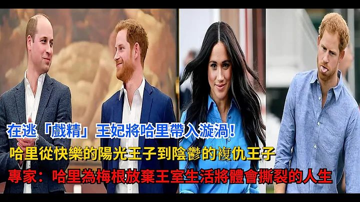 「在逃」戲精王妃梅根將哈里帶入漩渦，哈里從快樂的陽光王子到陰鬱的複仇王子，真的只在梅根的一念之間#英國女王 #戴安娜 #凱特王妃 #威廉王子#查爾斯 #卡米拉#梅根#哈里王子 - 天天要聞