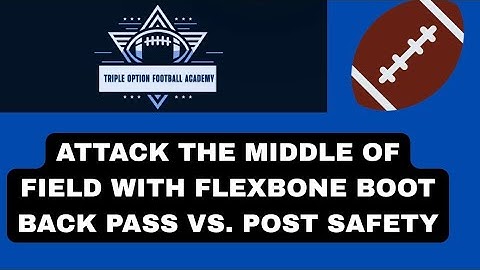 Attack the Middle of Field with Flexbone Boot Back Pass vs. Post Safety