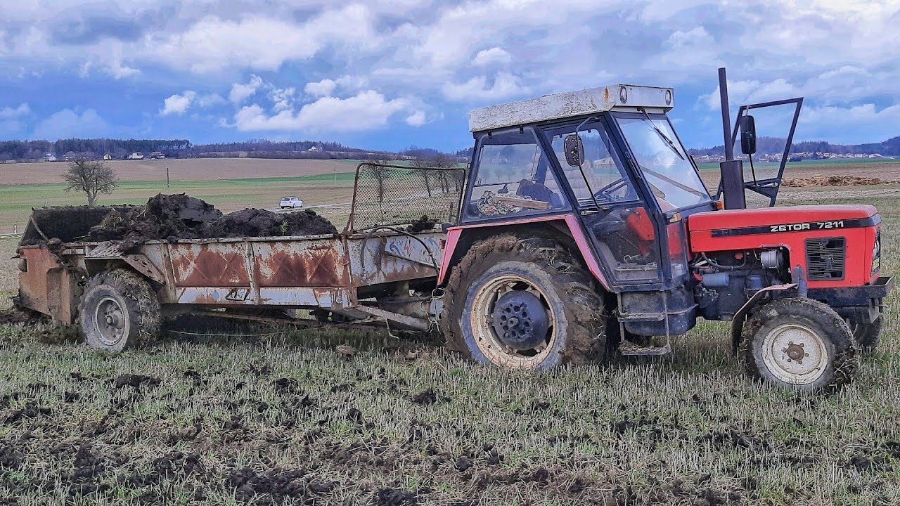 Mokré hnoje 2023 | Zetor 7211 * 5611 & RUR 5 | Soukromník Kopenec
