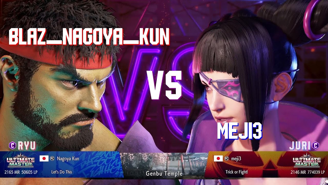 SF6 Blaz_Nagoya_Kun (Ryu Classic) Vs meji3 (Juri Classic)