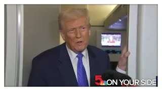 President Donald Trump returned to Washington, D.C. on Sunday