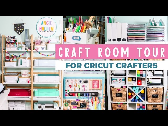 Organized Cricut Craft Room Tour - Angie Holden 2022 - Angie Holden The  Country Chic Cottage