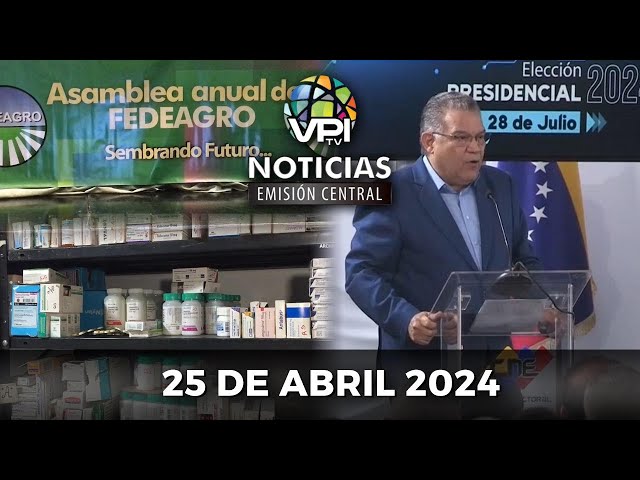 Noticias de Venezuela hoy en Vivo 🔴 Jueves 25 de Abril de 2024 - Emisión Central - Venezuela