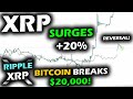 IT'S HAPPENING! Ripple XRP Price Chart Reverses with +20% off Lows NEW ALL TIME HIGH FOR BITCOIN!