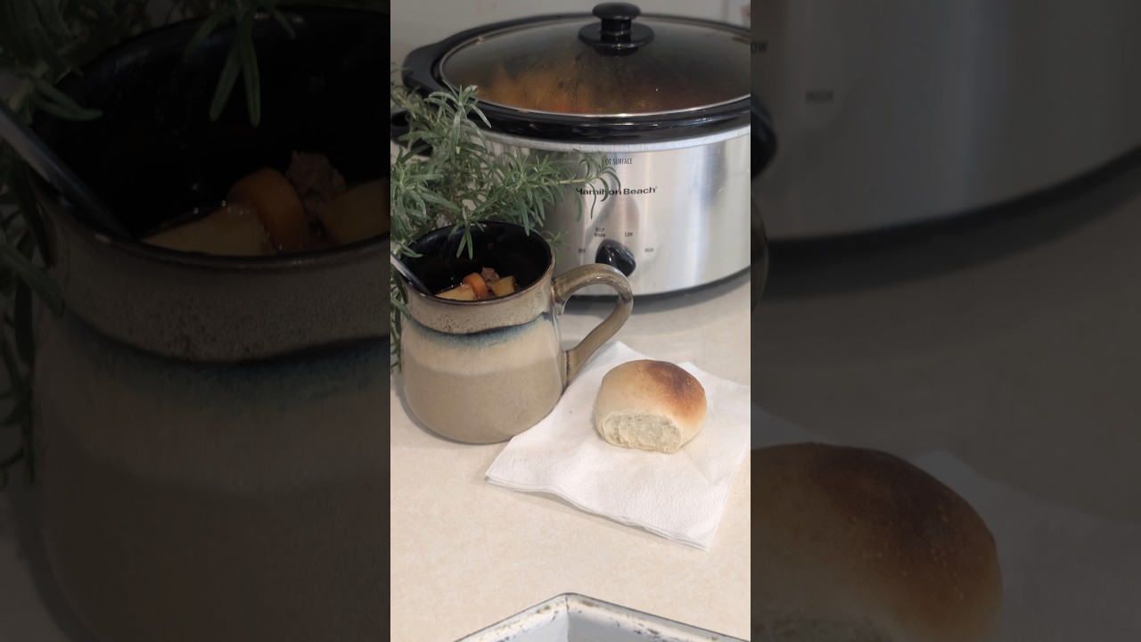 Easy way I use fresh rosemary in hamburger soup! 🌿 Wash, tie, simmer, and compost. 