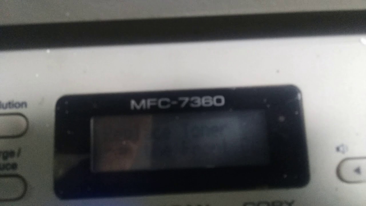 How to reset toner brother MFC 7360