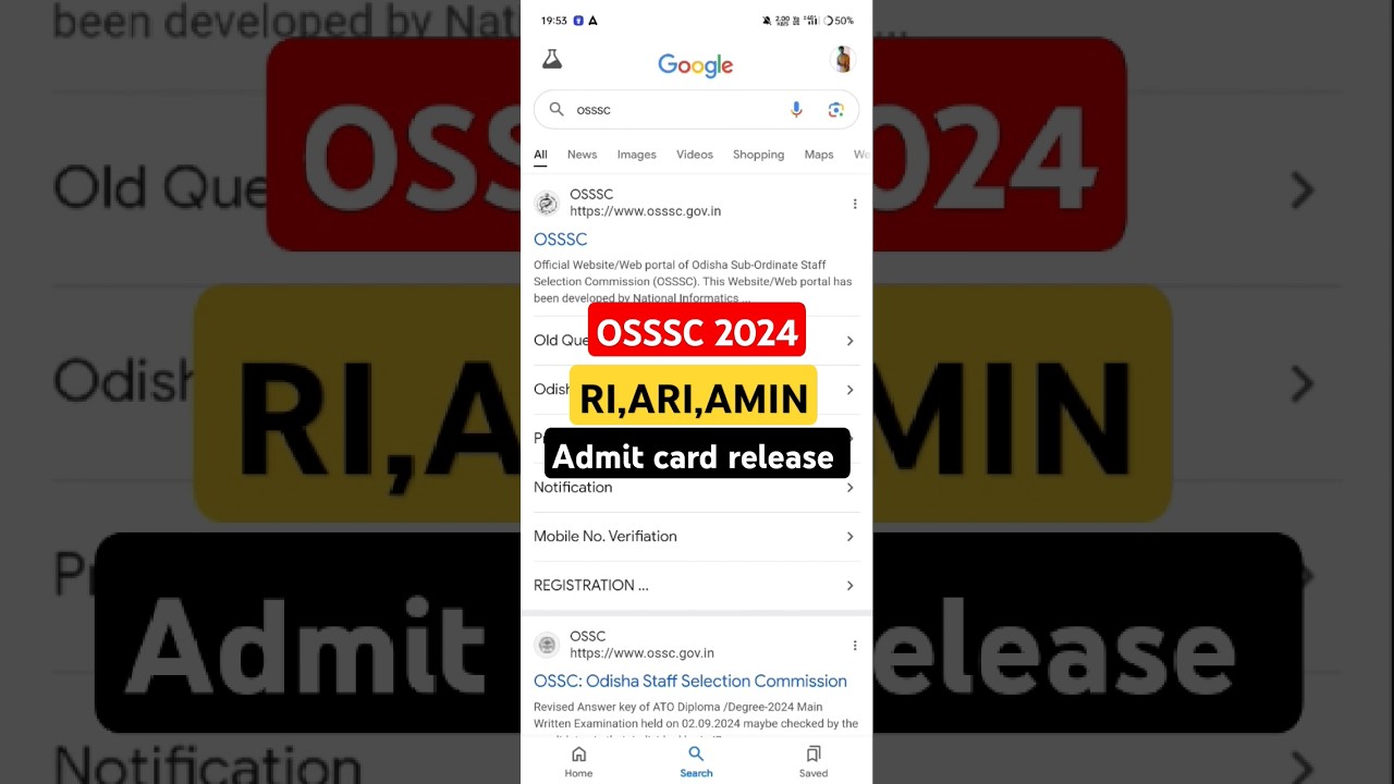 RI,ARI,AMIN Admit card release/Osssc ri,Ari,amin admit card release 2024 