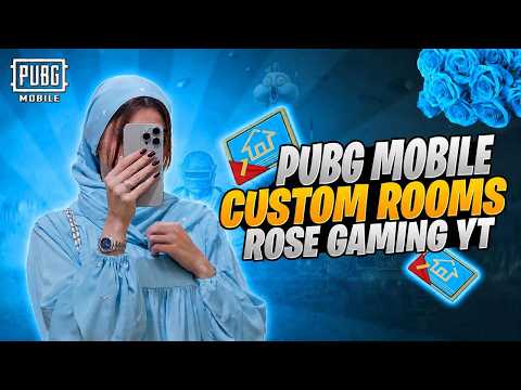 PUBG LIVE CUSTOM ROOMS CHALLENGES & UC GIVEAWAYS #rosegamingyt #pubgmobile #live
