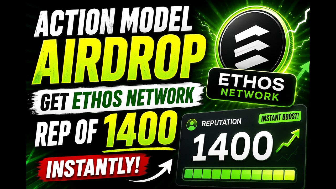 Action Model Airdrop - Get Ethos Network Rep Of 1400 Instantly. 