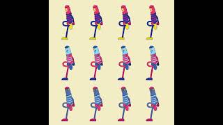 Cute monster walk cycle | animation