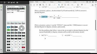 Convert from DD to DMS using a Calculator