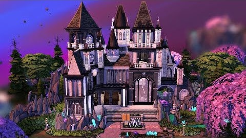 Magic School Castle | No cc | The sims 4 | Stop motion Speed build short story