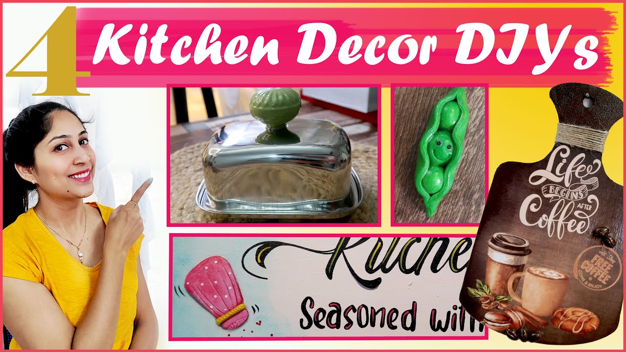 4 Cute & Quick Kitchen DIYs part 2 | Decorate your Kitchen