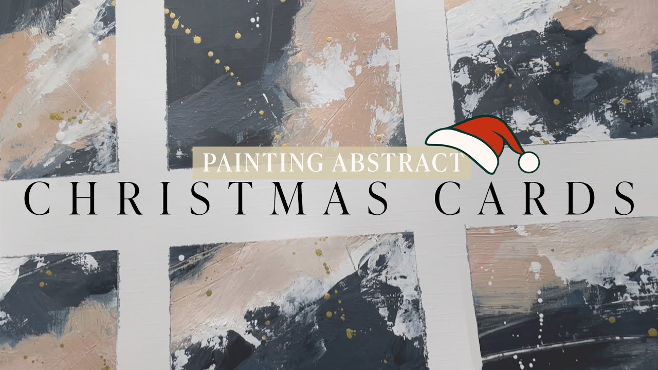 Рисуем абстрактные рождественские открытки вместе со мной — Арт-проект