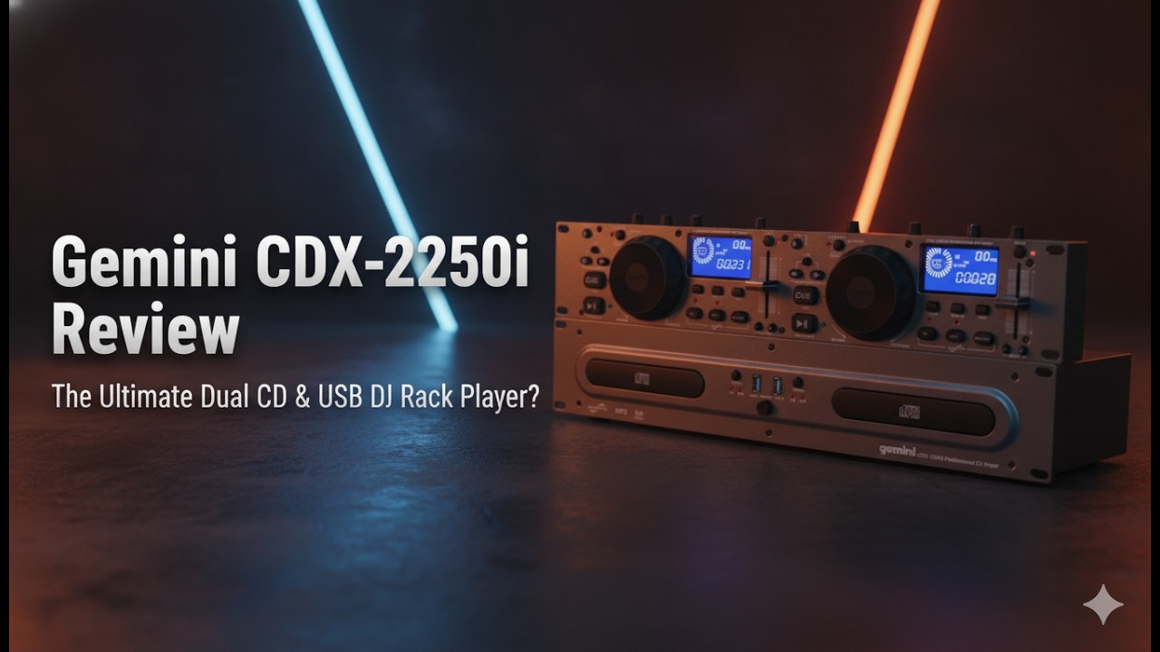 Gemini CDX-2250i Review | The Ultimate Dual CD & USB DJ Rack