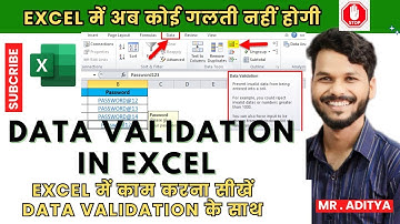 😱 How to Use Data Validation in Excel Like a Pro | Data Entry in Excel Using Data Validation #excel
